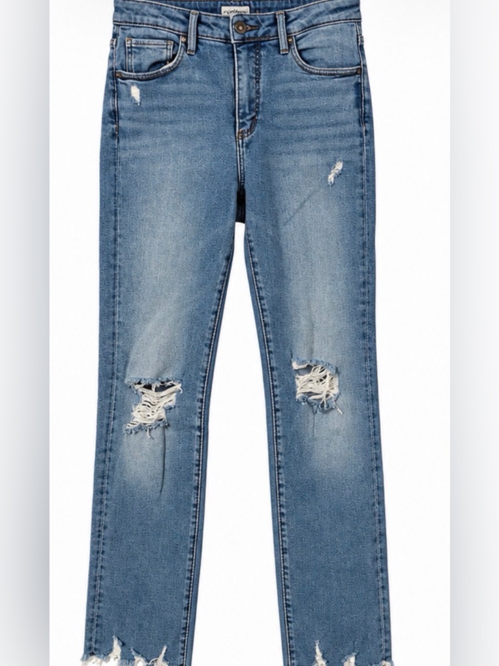 Silver Jeans Isbister Medium Blue Ripped Jeans